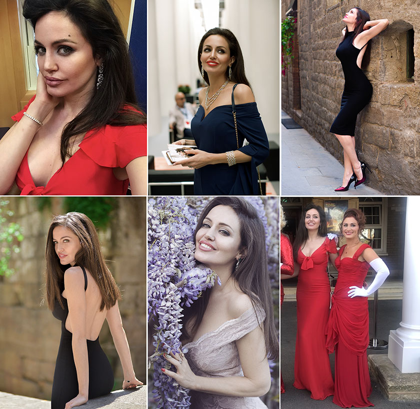 Angelina Jolie L. Collage b