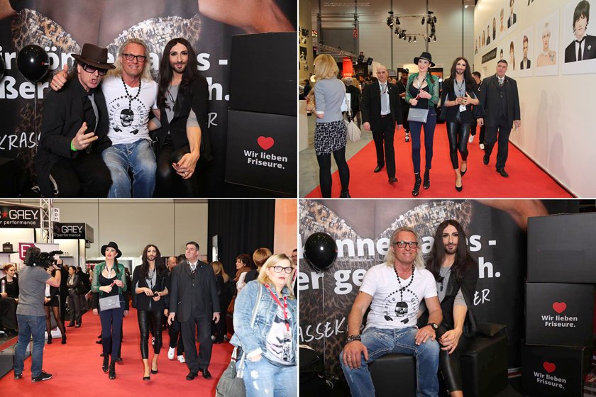 Conchita und Rooobert auf der Top Hair 2016