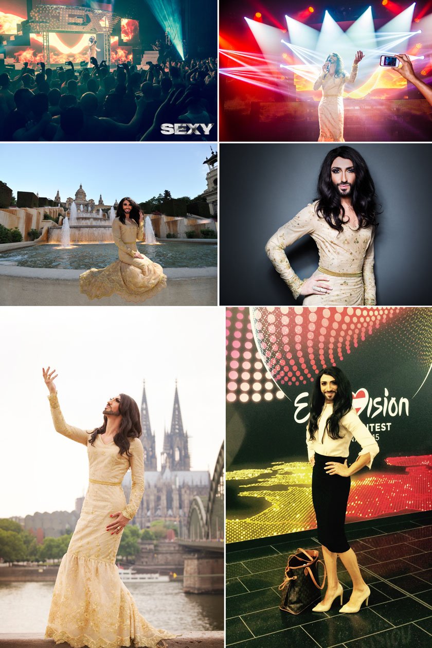 Conchita Wurst Double Collage 1