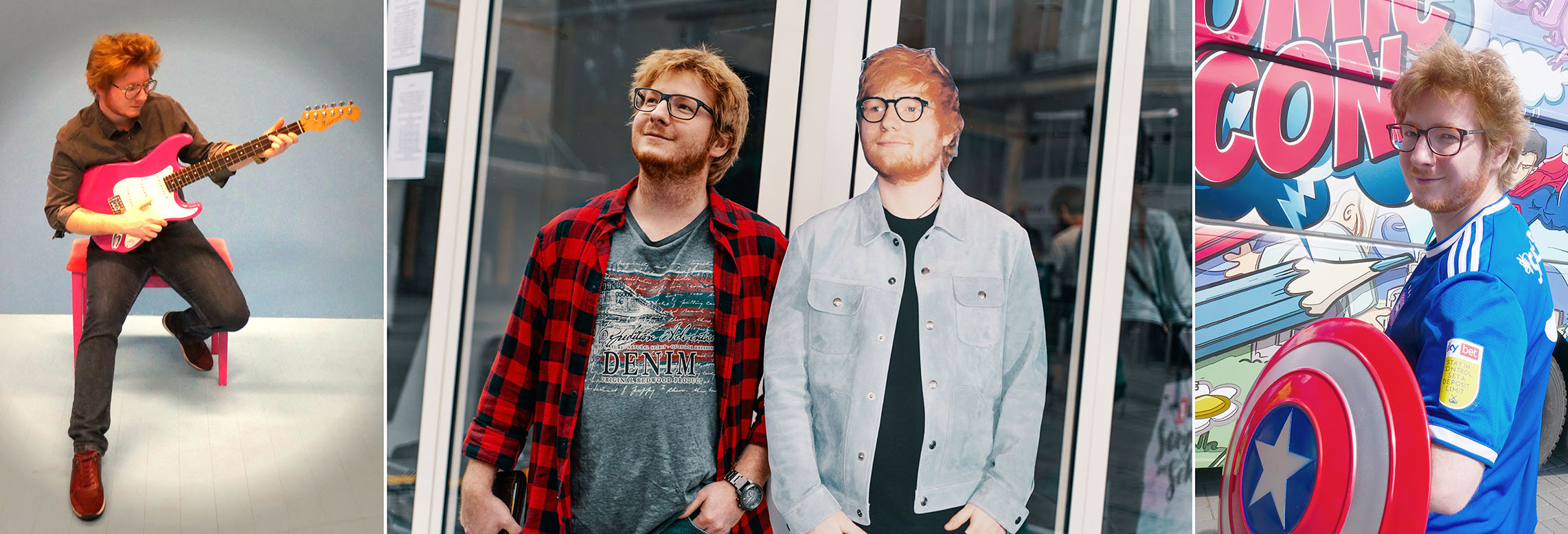 Ed Sheeran Doppelgänger Collage