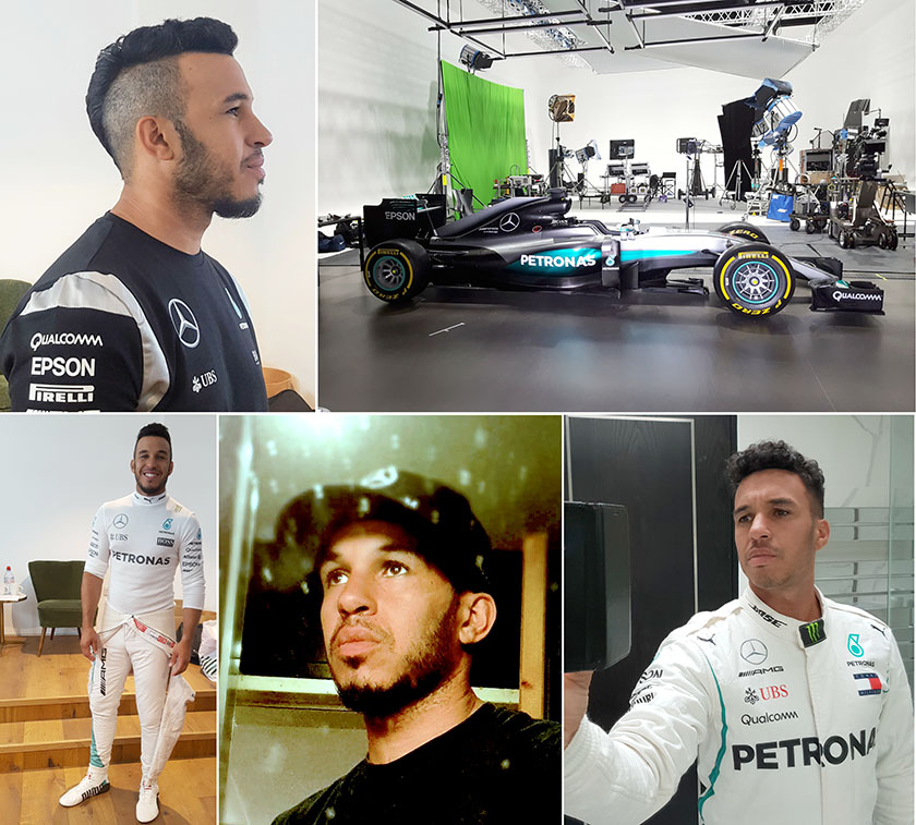 Lewis Hamilton GB Collage