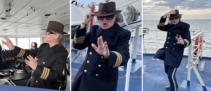 Udo Lindenberg Doppelgänger K. als Kapitän auf hoher See